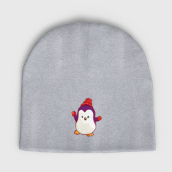 Детская шапка демисезонная Пингвин в шапке