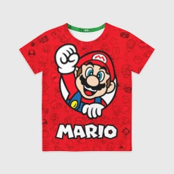 Детская футболка 3D Луиджи и Марио