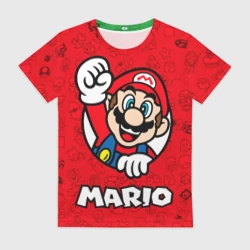 Женская футболка 3D Луиджи и Марио