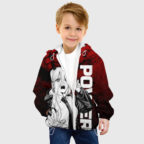 Детская куртка 3D Пауэр : Человек-бензопила, цвет белый - фото 3