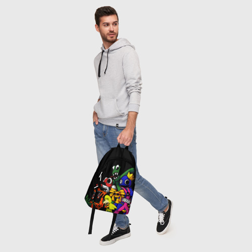 Рюкзак 3D с принтом Персонажи из радужных друзей, фото #5