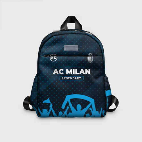 Детский рюкзак 3D с принтом AC Milan legendary форма фанатов, вид спереди #2