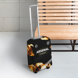 Чехол для чемодана 3D Arsenal legendary sport fire - фото 2