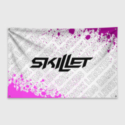 Флаг-баннер Skillet rock Legends: надпись и символ