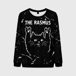 Мужской свитшот 3D Группа The Rasmus и рок кот