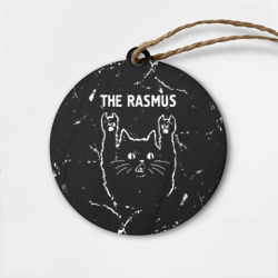 Деревянная игрушка круг Группа The Rasmus и рок кот