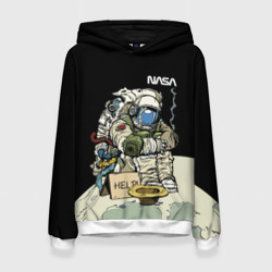 Женская толстовка 3D NASA - Help! Astronaut - Joke