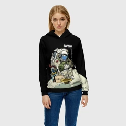 Женская толстовка 3D NASA - Help! Astronaut - Joke - фото 2