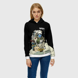 Женская толстовка 3D NASA - Help! Astronaut - Joke - фото 2
