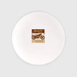 Тарелка Ретро мотоцикл гранж