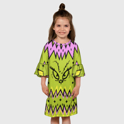 Детское платье 3D Новогодний свитер Гринча - фото 2
