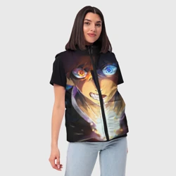 Женский жилет утепленный 3D Blue Lock anime - фото 2