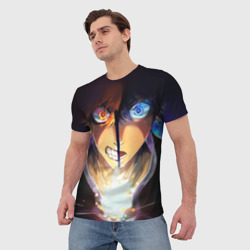 Мужская футболка 3D Blue Lock anime - фото 2