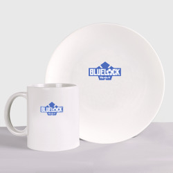 Набор: тарелка + кружка Logo Blue Lock