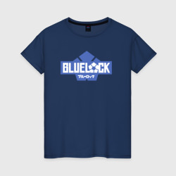 Женская футболка хлопок Logo Blue Lock