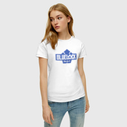 Женская футболка хлопок Logo Blue Lock - фото 2