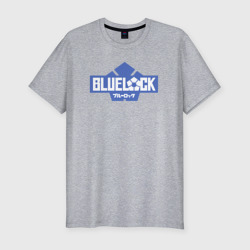 Мужская футболка хлопок Slim Logo Blue Lock