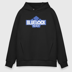 Мужское худи Oversize хлопок Logo Blue Lock