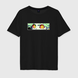 Мужская футболка хлопок Oversize Ребекка из Киберпанка - Глаза