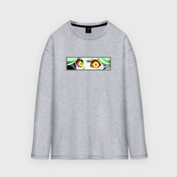 Женский лонгслив oversize хлопок Ребекка из Киберпанка - Глаза