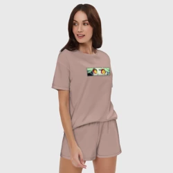 Женская пижама с шортиками хлопок Ребекка из Киберпанка - Глаза - фото 2