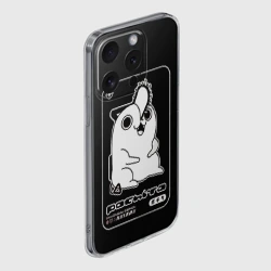 Чехол для iPhone 15 Pro Max силиконовый с защитой камеры Милый Почита - человек бензопила - фото 2