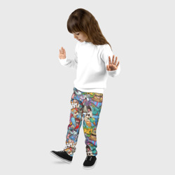 Детские брюки 3D Сумасшедший поп-арт - фото 2