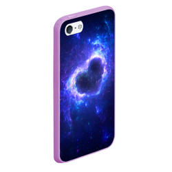 Чехол для iPhone 5/5S матовый Галактика любви - neon heart - фото 2