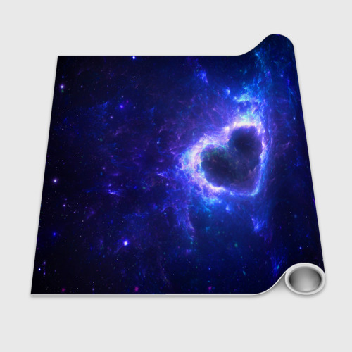 Бумага для упаковки 3D Галактика любви - neon heart - фото 2