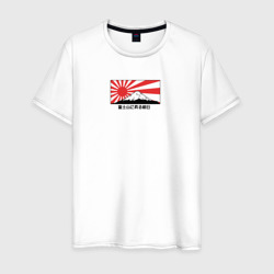 Красное солнце на горе Фудзи – Мужская футболка хлопок с принтом купить со скидкой в -20%