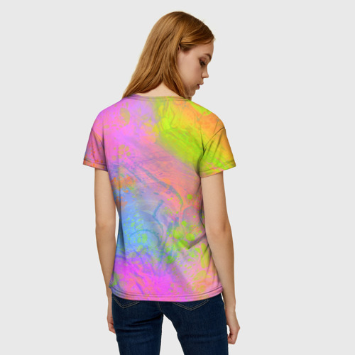 Женская футболка 3D Очень-очень длинная такса, цвет 3D печать - фото 4