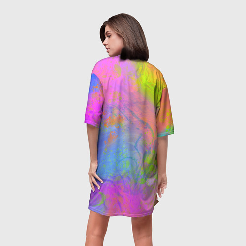Платье-футболка 3D Очень-очень длинная такса, цвет 3D печать - фото 4