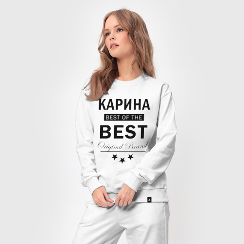 Женский костюм хлопок Карина best of the best, цвет белый - фото 5