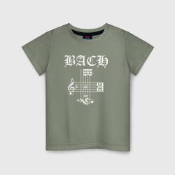 Детская футболка хлопок B.A.C.H. - Иоганн Бах