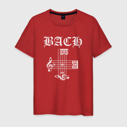 Мужская футболка хлопок B.A.C.H. - Иоганн Бах