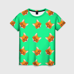 Эстетика: полигональные лисы – Женская футболка 3D с принтом купить со скидкой в -26%