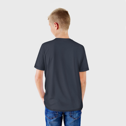Детская футболка 3D с принтом Nekonyamicon, вид сзади #2