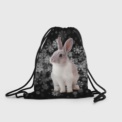 Рюкзак-мешок 3D Кролик и пушистые снежинки