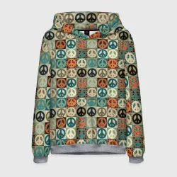 Мужская толстовка 3D Peace symbol pattern