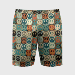 Мужские шорты спортивные Peace symbol pattern