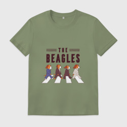 Мужская футболка хлопок Beagles