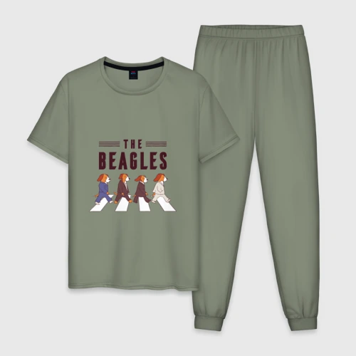 Мужская пижама хлопок Beagles