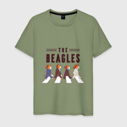 Мужская футболка хлопок Beagles