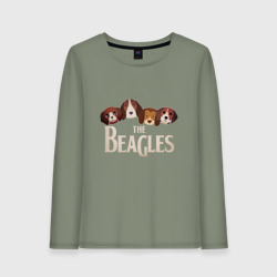 Женский лонгслив хлопок The Beagles