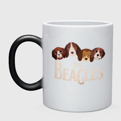 Кружка хамелеон The Beagles