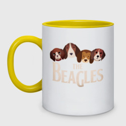 Кружка двухцветная The Beagles