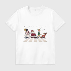 Мужская футболка хлопок Beatles Christmas