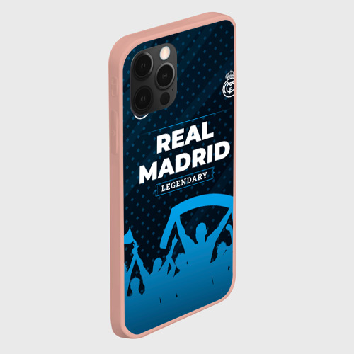 Чехол для iPhone 12 Pro Max с принтом Real Madrid legendary форма фанатов, вид сбоку #3
