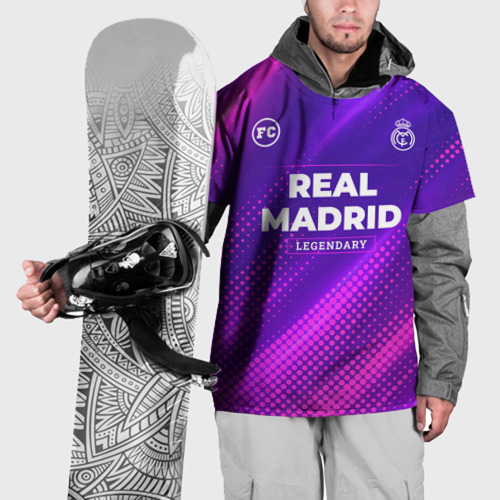 Накидка на куртку 3D Real Madrid legendary sport grunge, цвет 3D печать