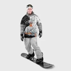 Накидка на куртку 3D Сатору Годжо в очках - магическая битва